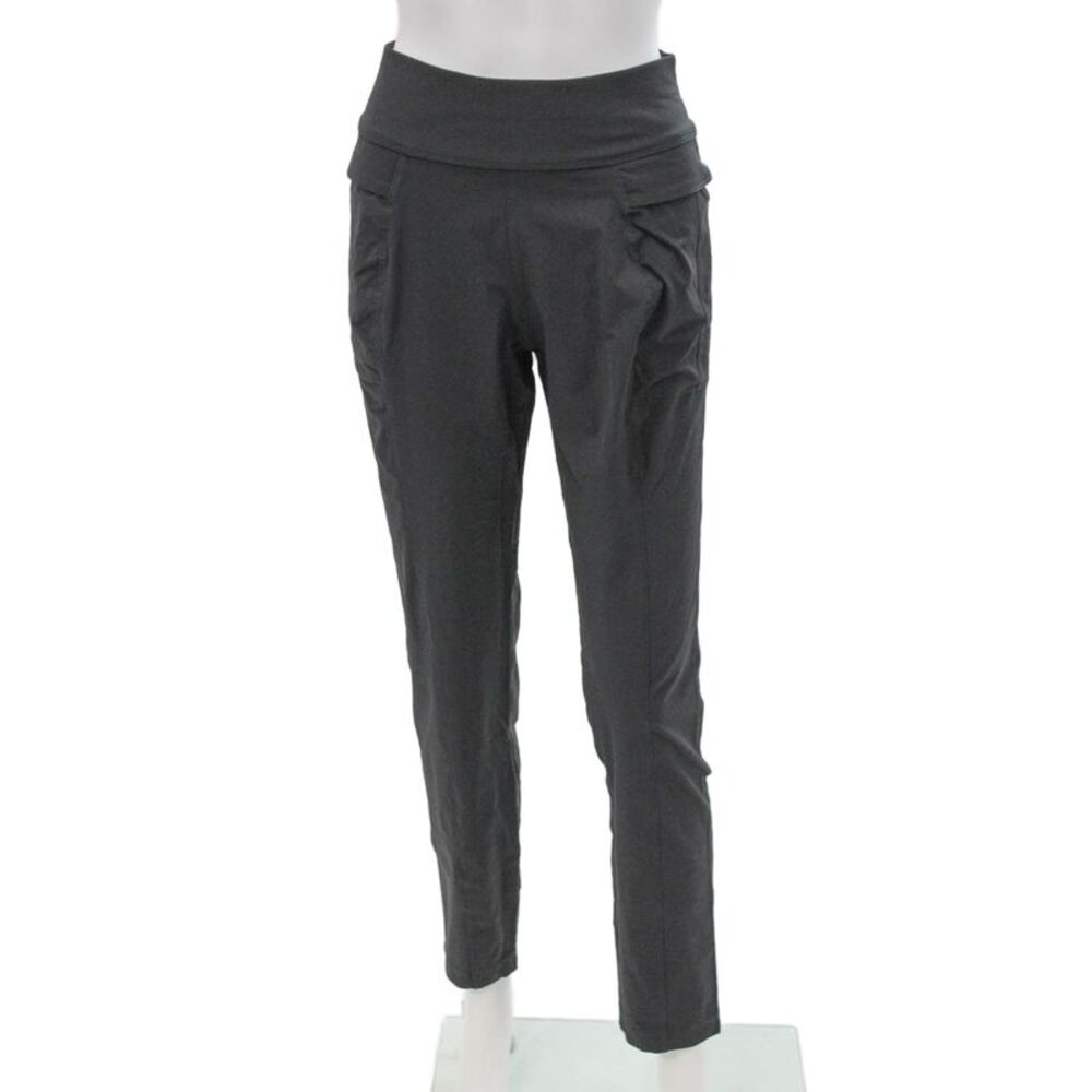 Anatomie Women Ankle Pants Gray Polyamide Pull On Size S